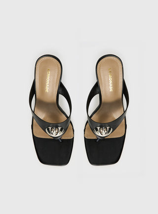 Gifted Thong Heels Black