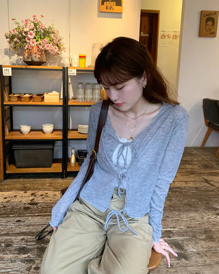 Sheer Ribbon Cardigan
