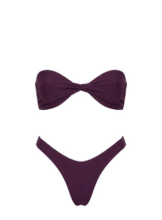 Tamrali Bandeau Bikini Top Purple