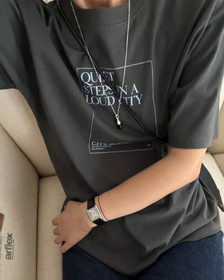 Black Mushroom Charm Long Necklace