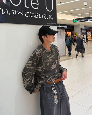 Camouflage Cropped Long Sleeve