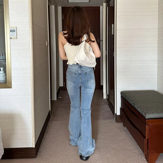 Flared Fit Denim Pants