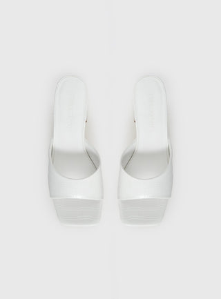 Sunset Boulevard Heels White