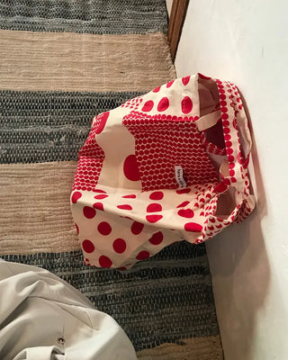 Two-Pattern Dot Tote Bag
