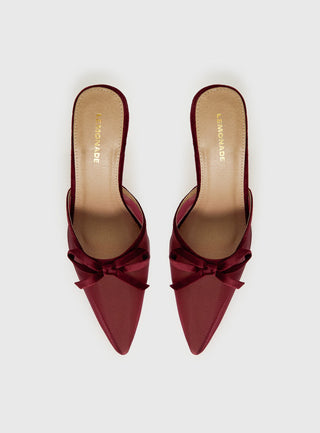 Lavon Pointed Toe Heels Red