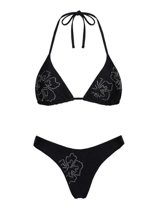 Wildfire Waves Triangle Bikini Top Black
