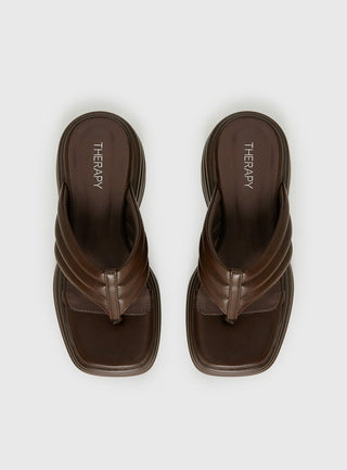 Therapy Flames Platform Sandals Brown