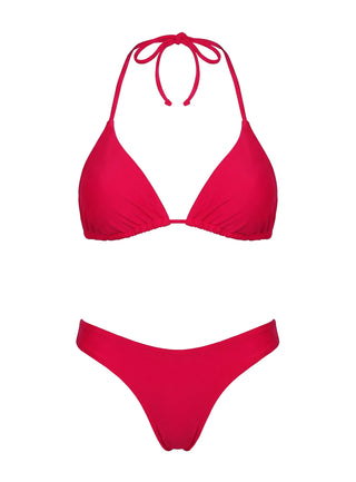 Jenner Triangle Bikini Top Red