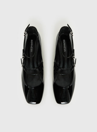 Berta Heels Black Patent