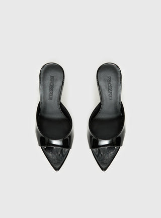 Let Love In Peep Toe Heels Black