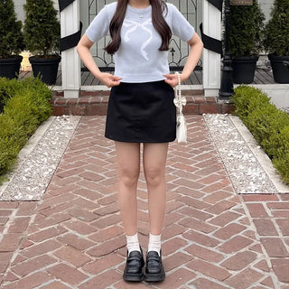 Ribbon Half-Sleeve Knit