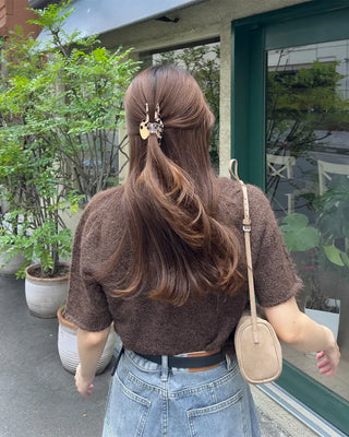 Leopard Half Circle Hair Clip