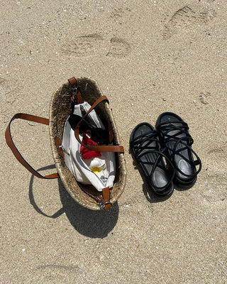 Rattan tote bag