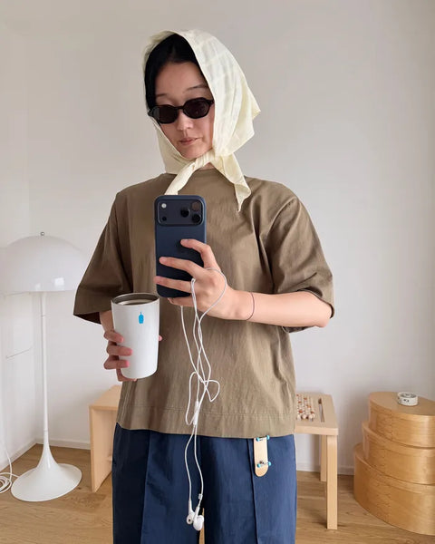 Mercerized Overfit Short-Sleeve T-Shirt