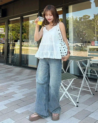 Tiered hem bustier