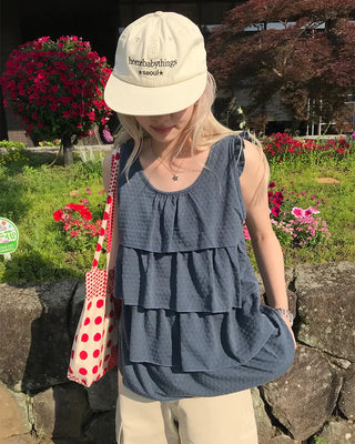 Two-Pattern Dot Tote Bag