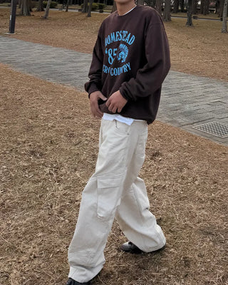 Color-block cargo pants