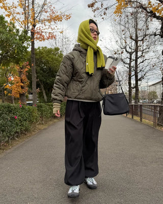 Tencel wide-leg pants