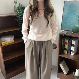 Alpaca V-neck knit