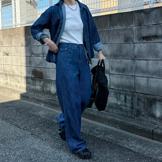 Basic denim color shirt