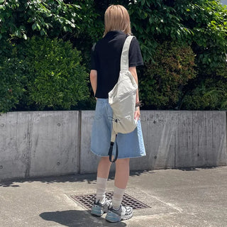 Casual zippered backpack