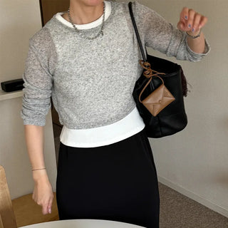Round neck summer knit