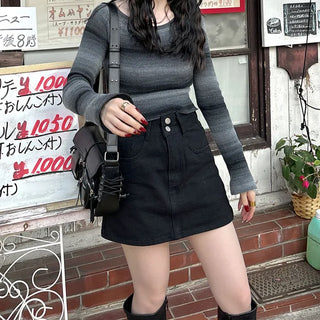 Back Ribbon Gradient Knit