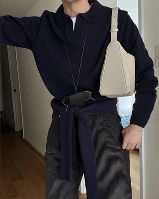 Modern wool color knit