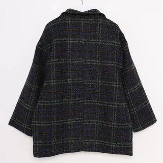 Vintage check double-breasted jacket