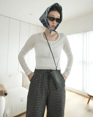 Button Slim T-shirt