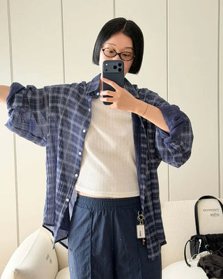 Multicolor overcheck shirt