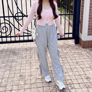 Ribbed Cropped Cardigan