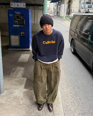 Panel-switching cargo pants