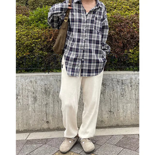 Oversized check shirt