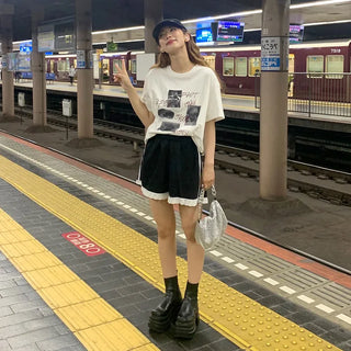 Frill Track Shorts