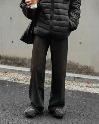 Dark wash denim pants