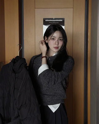 Basic knit color knit