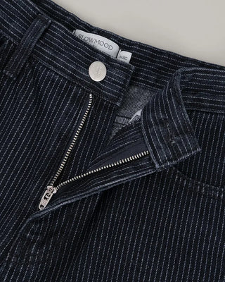 Striped Border Denim Pants
