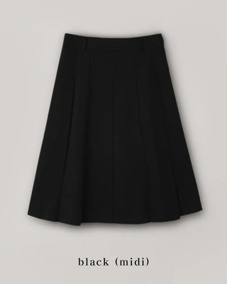 Pleated midi skirt