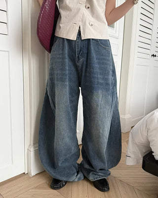 Washed Curved Denim