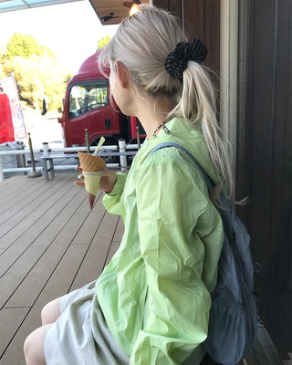 Border detail scrunchie
