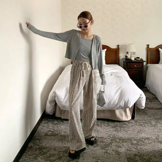 Cardigan & Sleeveless Set