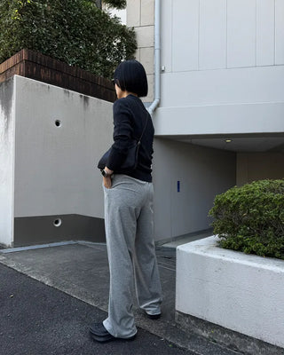 Button-up polo collar knit sweater