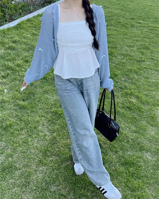 Shirred flared blouse