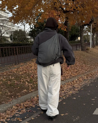 High-neck fleece jumper