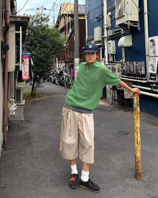 Oversized Banded Bermuda Pants