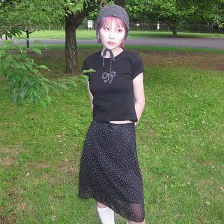 Cubic Ribbon Short-Sleeved T-Shirt