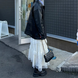 Lace long skirt