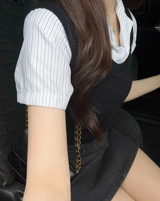 Best layered cropped shirt