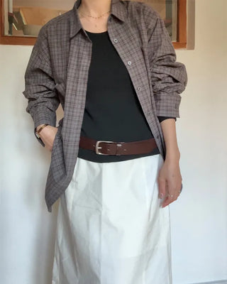 Modern leather belt